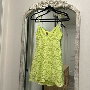 For Love and Lemons slip lace dress